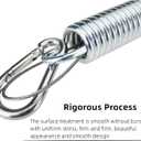 2 x Porch Swing Spring with Safety Steel Wire, 650 LB Capacity Stainless Steel Heavy Duty Hammock Chair Hanging Kit Include Spring, Carabiners,for Porch Swing, Hammock, Swing Chair. (2)