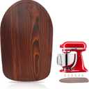 Mixer Slider Compatible with 4.5-5 QT Kitchen Aid Stand Mixers, Kitchen Countertop Storage Mover Sliding Caddy Mixer Slider Mat for Kitchen Aid Stand Mixer Accessories Attachment (Pine Wood - Brown)