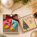 4 x 67 Ornament  Donut 6 7 Christmas Ornaments  Funny Christmas Ornaments  67 Meme Gag Gifts for Kids, Girls  Trendy Stocking Stuffers for Teens  Acrylic 6 7 Trending Ornament Decorations 2025