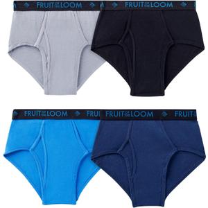 Fruit of the Loom mens Underwear Briefs, Tag Free & Moisture Wicking, Assorted Color Multipacks (X-Large)