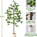 Erimda Faux Black Olive Tree 6ft, Faux Plants Indoor Large Tall Tree Artificial Shady Lady Tree with Natural Wood Trunk & Realistic Leaves, Fake Olive Plant for Home Office Indoor Decor