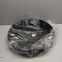 20 Inch Extra Large Plant Saucers, Extra-Deep 3.7 in Black Drip Trays for Flower Pot, Heavy Duty Drainage Tray Indoors No Holes, 2 Pack Plastic Planter Plate Water Catcher for Pots Base 16 17 18 in