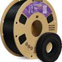 OVERTURE TPU Filament 1.75mm Flexible Roll, 95A Soft 3D Printer Filament, 1kg Spool (2.2 lbs), Fit Most FDM Printer (TPU Black)