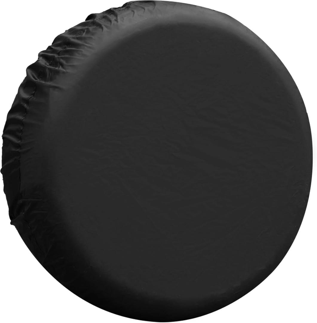 uxcell Universal 190T Polyester Spare Tire Cover for Jeep Trailer RV SUV Truck Wheel Fit Overall Wheel Diameter 16 Inch Black