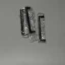 Ravinte 3 Pack Solid 5 Inch Center to Center Slim Square Bar Drawer Handles - Cabinet Hardware Pulls in Matte Black - Kitchen Handles