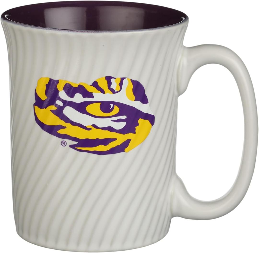 Officially Licensed NCAA Large Ceramic Coffee Mug - 15 oz Ceramic Coffee Mug - Premium Swirl Design, Team Logo Mug for Sports Fans - Game Day & Office Essential