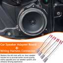 Speaker Mounting Adapter Plates and Wiring Harness, Compatible with Acura Civic Accord CRV 6.5"/6.75" Speaker Mounting Adapter Upgrade Solid Type 2 Pairs