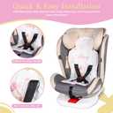 HRPR Car Seat Cooling Pad for Babies & Toddlers | Non Toxic, Soft, Breathable Cooling Mat for Car Seats, Strollers, Cribs | Lightweight, Foldable, Easy Clean Toddler & Infant Cooling Pad (Bunny)