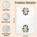 Merry Christmas Sloth Kitchen Dish Towels, Sloth Gifts for Women Men, Winter Holiday Winter Bradypod Xmas Hand Tea Towels for Kitchen Bathroom Decor, 16x24 Inch