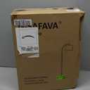 GSAFAVA 62.5" Wood Floor Lamp for Living Room Gold with Foot Switch Arc Standing Tall Lamps for Bedroom Mid Century Modern Corner Floor Lamps for Office Nursery Industrial Reading Light Room Lamp