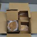 Gerrii 3 Pcs Glass Food Storage Containers 17/24/34 oz Vintage Glass Jar with Lid Begonia Pattern Airtight Candy Jar Food Jars Canisters for Kitchen Counter Pantry Coffee Tea Beans (Square)