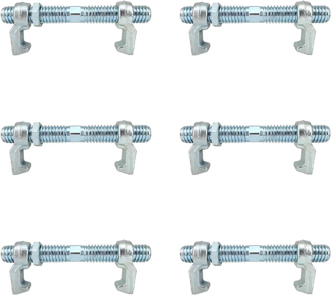 280 MM Shipping Container Bridge Clamps Screw Fittings Connectors, 6 Pack | Galvanized Carbon Steel, Fit for 20 ft & 40 ft Containers, For Sea Harbor Freighter and Rail Standard Container Connect Lock