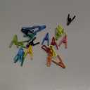 Riveda 30 Pack Assorted Chip Bag Clips Utility - PVC 2 Inch Coated Colorful Sealer for Sealing Food - Paper Holder, Clothesline Clip for Laundry Hanging, Kitchen Bags, Multipurpose Clothes Pins (Multicolor)