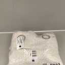 Beige and Silvery 100% Blackout Geometric Pattern Curtains, 52 Inch Wide 96 Inches Long 2 Panels, Thermal Insulated Noise Reducing Anti-Rust Grommet Drapes for Bedroom Living Room, Cream