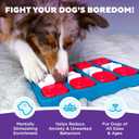 Outward Hound by Nina Ottosson Dog Brick Treat Puzzle Enrichment Toy, Level 2 Intermediate Game, Blue