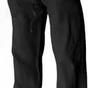 ZARLAN Breathable Men's Cotton Linen Pants Casual Lightweight Summer Beach Elastic Drawstring Waist Trousers (Black, L)