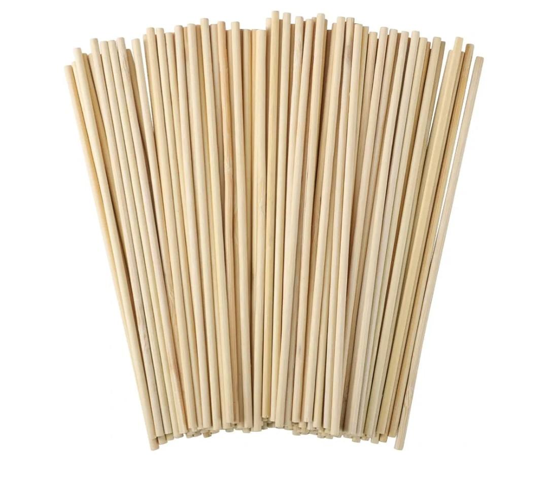 150 Pcs Wooden Dowel Rods - 1/8 x 12 Inch Wooden Sticks for Crafts Unfinished Natural