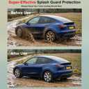 4PCS Mud Flaps for 2025 Tesla Model 3 Highland Fenders Splash Guards Non-Porous Durable All-Weather Protection Fenders for Tesla Accessories