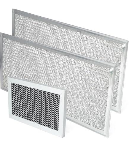 GLOXTED 3 Pcs Grease Filter Kit Compatible with GE Microwave Oven JVM6175SF1SS JVM6175SK1SS JVM6175SK2SS JVM6175SK3SS