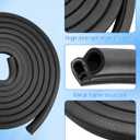Door Weather Stripping Seal Compatible with 19992007 Chevy Silverado Suburban Avalanche,GMC Sierra Yukon, Cadillac Escalade,Rubber Front Door Weatherstrip Replace#15244250 15063155