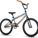 Huffy Upshot 12/16/20 Inch Boy's Bike for Kids, Removable Training Wheels, BMX Design, Designed for Growth, Durable Construction, EZ Build Assembly (Gray)