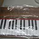 LeeQee Baby Piano for Toddlers, 25 Keys Wooden Piano for Kids with Volume Control, Mini Digital Music Educational Instrument Toy, Dual Power Mode Portable Wood Piano for 3+ Year Old Girls Boys