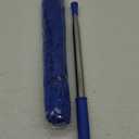 Cobweb Duster with Extension Pole, Washable Cleaning Duster Kit with 2 Duster Heads, Cobweb Duster, Corner Brush, Aluminum Telescoping Pole for Ceiling Fan (Blue)
