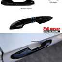Thenice for 11th Gen Civic Door Handle Cover Snap-on No Tape Exterior Handle Protection Compatible with Honda Civic 2026 2025 2024 2023 2022 Accessories, Accord CR-V HR-V 2023-2026 -Piano Black