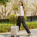 LOVEVOOK Carry On Luggage 22x14x9 Airline Approved,20 Inch Carry-on Suitcase for Women,Softside Suitcases with Wheels,Rolling Checked Luggage with TSA Lock,Lightweight Travel, 20 inch-carry-on-1pc