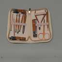 Nail Clippers and Beauty Tool Portable Set Manicure Set 12 in 1, with Pink Leather Bag, Suitable for Home, Workplace, Outdoor Travel, Gift Giving, Salon