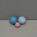 KSONE Massage Lacrosse Balls -Massage Balls for Myofacial Release&Trigger Point Therapy-Set of 2-Hard Lacrosse Massage Ball &Soft Massage Ball with one mini Ball (Multi Blue)