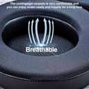 Oval Shape Virtuoso XT Cooling Gel Earpads for Virtuoso RGB Wireless, SE & XT Headsets - Softer Memory Foam, Added Thickness, Black