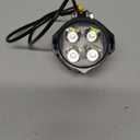 Electric Bike LED Headlight 36V 48V 12V-60V Bike Front Light with Built-in Horn 4 Lights 3 Pin Connector for Night Riding Waterproof Bicycle Horn Headlight for E-Scooter