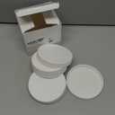 6 Pcs | 110/400 Plastic Replacement Lids | 4.33 inch Caps w/Leak Proof Liner | For Large Glass or Plastic Wide Mouth Jar， Food-Grade Storage Caps for Canning Jars