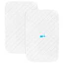 Bassinet Mattress Pad Cover Fit for Baby Delight/Mika Micky/Dream On Me Lotus/ANGELBLISS/KoolerThings (3 in 1) Bedside Sleeper, Waterproof Bassinet Mattress Protector Quilted Bassinet Sheets 2 Pack