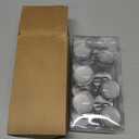 Gray Shower Curtain Hooks Set of 12 Rustproof Metal Decorative Shower Hooks for Curtains Rods Shower Curtain Rings for Bathroom Living Room Bedroom (1.45x1.45x1.1 Inches)