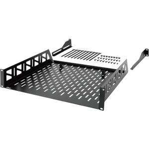 Tecmojo 2U Rack Shelf,19 inch Server Rack Shelf 16 inch Depth,Weight Capacity 110Lbs/50kg,Rack Mount Shelf for 19" Network Racks & Cabinets,with Complete Accessories
