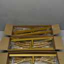 Metal Arch Backdrop Stand, 6FT & 5FT & 4FT Wedding Arch Backdrop Stand, 3 Pack Gold Metal Arch Stand, Wedding Arch Frame for Wedding Birthday Party Baby Shower Graduation Ceremony Decor