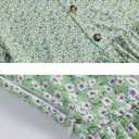 BEDOAR Women's Casual Plus Size Dress V-Neck Knee-Length A-Line Party Cocktail Swing Dress with Pockets (Green)