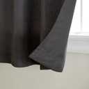 Exclusive Home Curtains Indoor/Outdoor Solid Curtain Panel, size 116×50 in, Charcoal, 6pcs