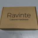 Ravinte 30 Pack 1-1/4 inch Matte Black Zinc Euro-Style Cabinet Knobs, Drawer Pulls & Door Handles