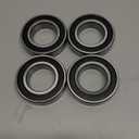 6006-2RS Deep Groove Ball Bearings, ID 30mm x OD 55mm x Width 13mm Double Rubber Sealed Ball Bearing Pre-Lubricated Chrome Steel Z2 Lever 4pcs