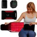 Red Light Therapy Belt, 7500mAh Cordless Infrared Light Therapy for Body, 3-in-1 660nm&850nm, with Elastic Band & Storage Bag