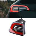 4-PIN Left Tail Light Assembly Compatible With 2019-2024 Tesla Model Y Rear Driver Side Brake Outer LED Tail Lamp Replaces# 1502086-00-D