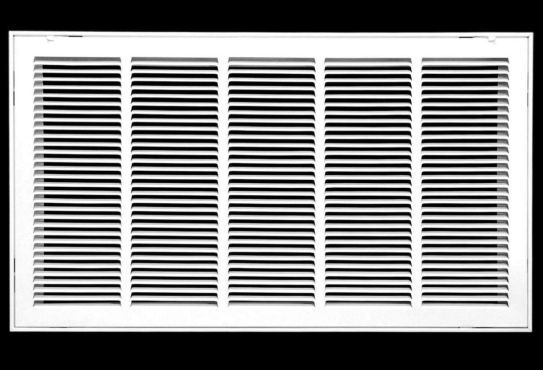 HVAC Premium 32 x 16 Duct Opening Steel Return Air Filter Grille, for 1-inch Filter, Removable Door, Flat Stamped HVAC Vent Cover Grille, Outer Dimensions 34.5 x 18.5