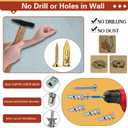 3 x 360PCS Self Drilling Drywall Anchors with Screws Kit,5-Sizes Metal Expansion Bolt for Dry Wall,180 PCS Sheetrock Anchors and 180 PCS Screws-No Drill Needed