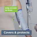 Mighty Well PICCPerfect PICC Line Cover: Soft Touch Double Layer PICC Line Arm Cover | Solid Blush, Medium