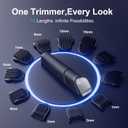 Beard Trimmer for Men, All-in-One Electric Razor & Hair Clipper, Waterproof Cordless Mustache Grooming Kit, Rechargeable Beard Hair Nose Ear & Body Trimmer, Face Shaver, Gifts for Men Husband Father