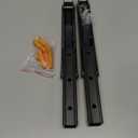 Ravinte 2 Pack 12 Inch Folding Shelf Brackets  Matte Black, Heavy Duty Collapsible Brackets for Tables and Benches  Space-Saving Design