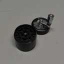 1.5 Inch Hand Seasoning Spice Cracker Crusher Grinder with Handle(Black)